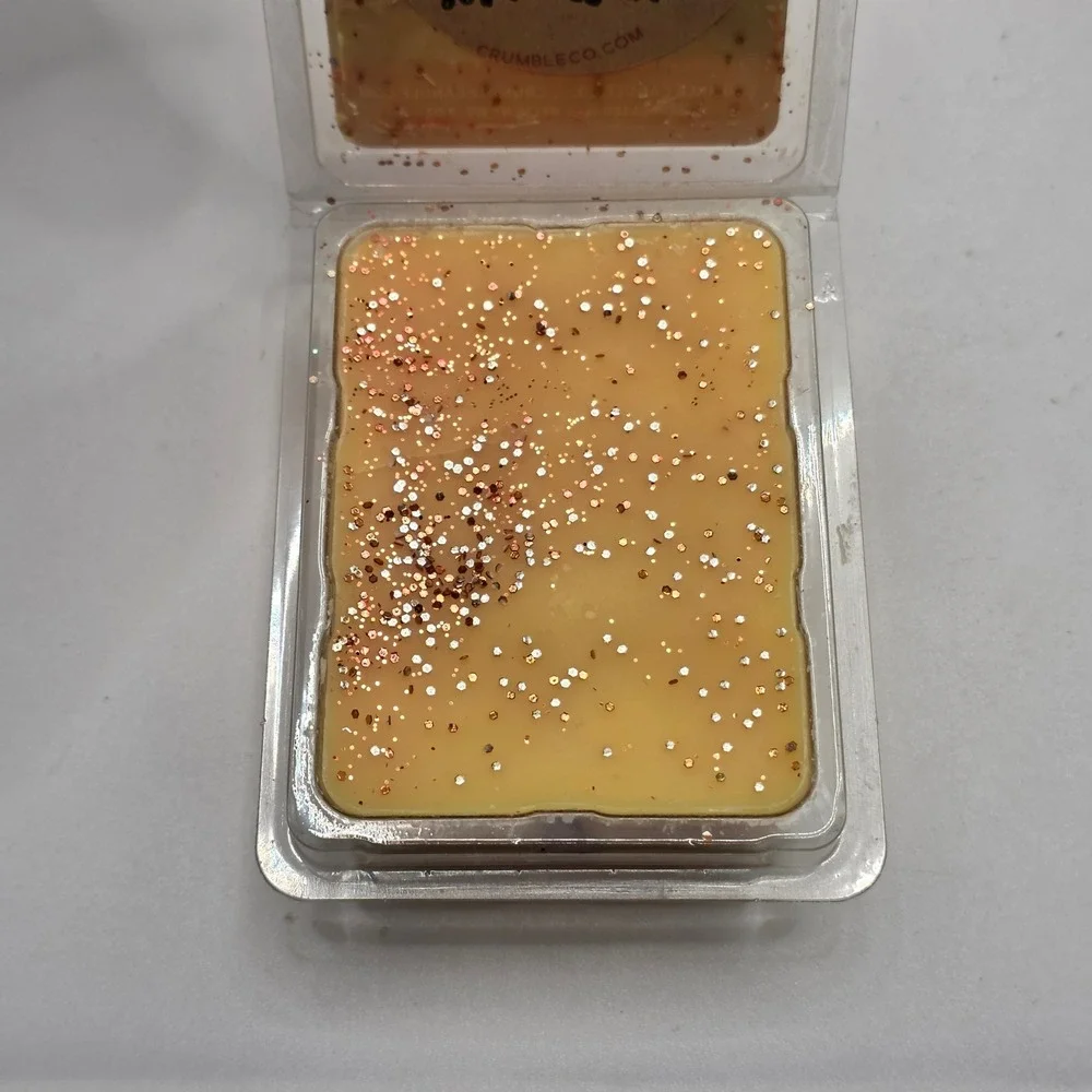 Crumble Candle Co Drunk on‎ Eggnog Soy Wax Melts 3oz Glitter Christmas Holiday